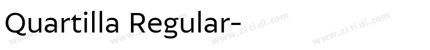 Quartilla Regular字体转换 Quartilla Regular字体转换